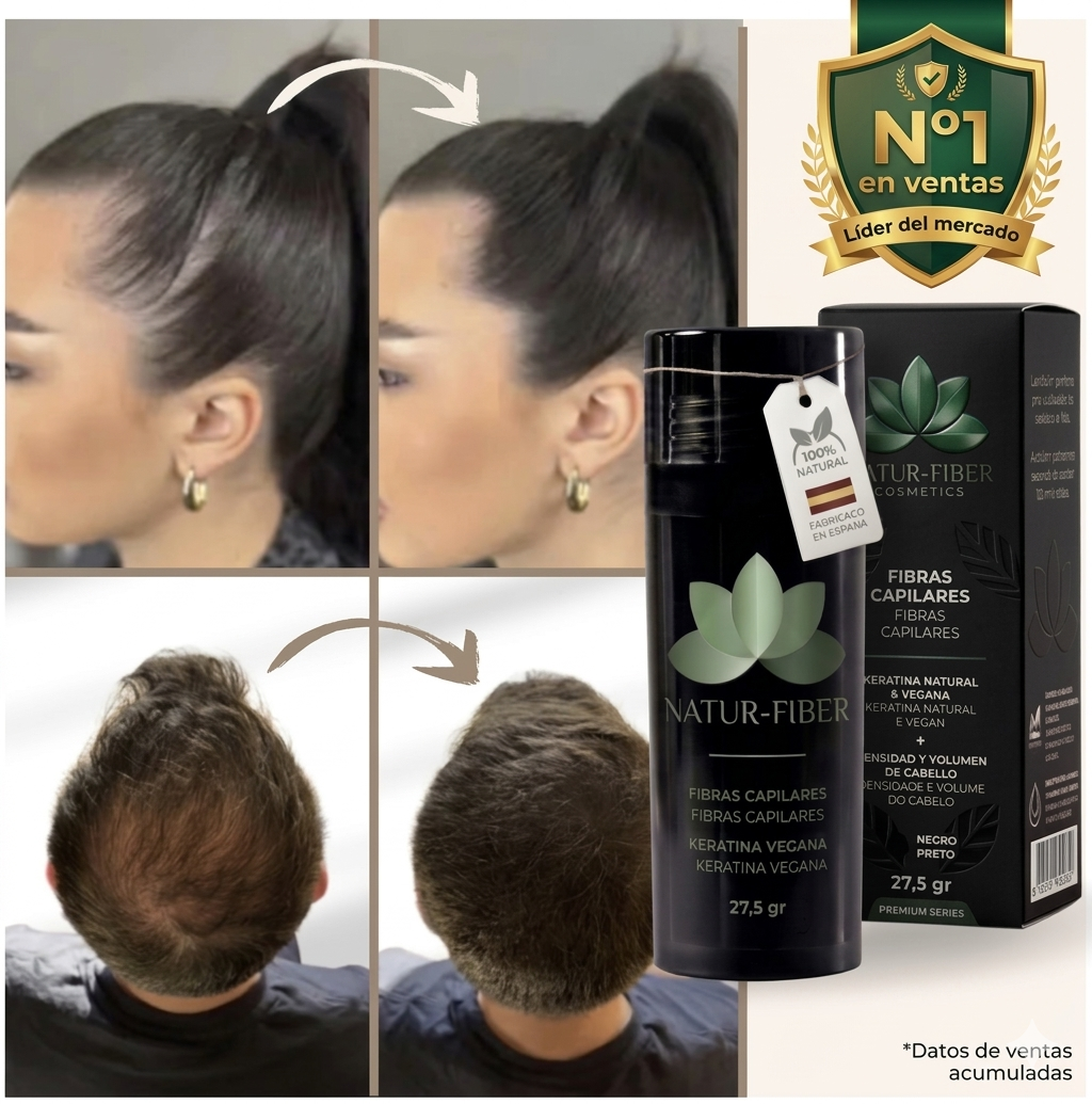 NATUR - FIBER ¿Cabello Fino o con Entradas? Cubrelo al Instante con Efecto Natural ¡¡HOY CON SERUM ANTICAIDA GRATIS!!