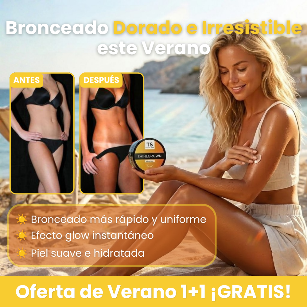 SHINEBROWN | Luce una Piel Más Dorada, Brillante y Sexy al Instante