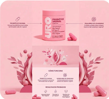 🌸Probióticos vaginales URO para el cuidado íntimo femenino