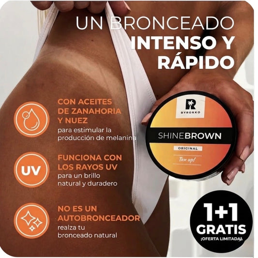 SHINEBROWN . El Secreto para un Bronceado Perfecto en Menos Tiempo